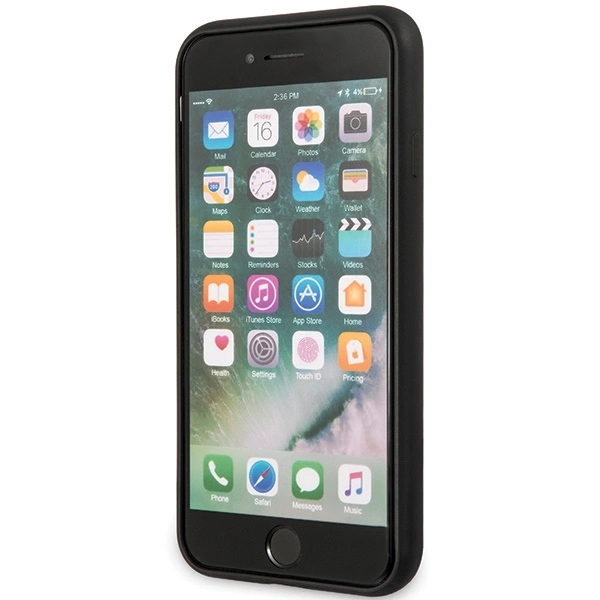 Guess GUHCI8PSASBBK iPhone 7/8 / SE 2020 / SE 2022 black/black Saffiano Strapeng