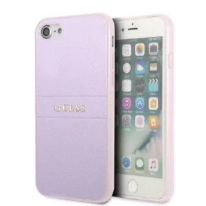 Guess GUHCI8PSASBPU iPhone 7/8 / SE 2020 / SE 2022 hardcase purple/purple Saffiano Hot Stamp & Metal Logoeng