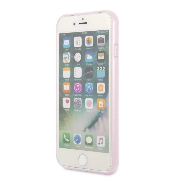 Guess GUHCI8PSASBPU iPhone 7/8 / SE 2020 / SE 2022 hardcase purple/purple Saffiano Hot Stamp & Metal Logoeng