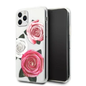 Guess GUHCN58ROSTRT iPhone 11 Pro transparent hardcase Flower Desire Pink & White Roseeng