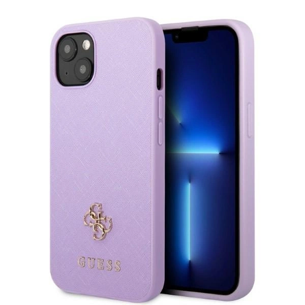 Guess GUHCP13MPS4MU iPhone 13 6.1" purple/purple hardcase Saffiano 4G Small Metal Logoeng