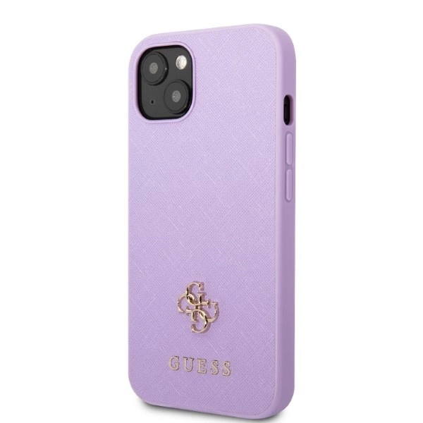 Guess GUHCP13MPS4MU iPhone 13 6.1" purple/purple hardcase Saffiano 4G Small Metal Logoeng