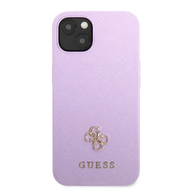 Guess GUHCP13MPS4MU iPhone 13 6.1" purple/purple hardcase Saffiano 4G Small Metal Logoeng