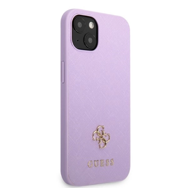 Guess GUHCP13MPS4MU iPhone 13 6.1" purple/purple hardcase Saffiano 4G Small Metal Logoeng