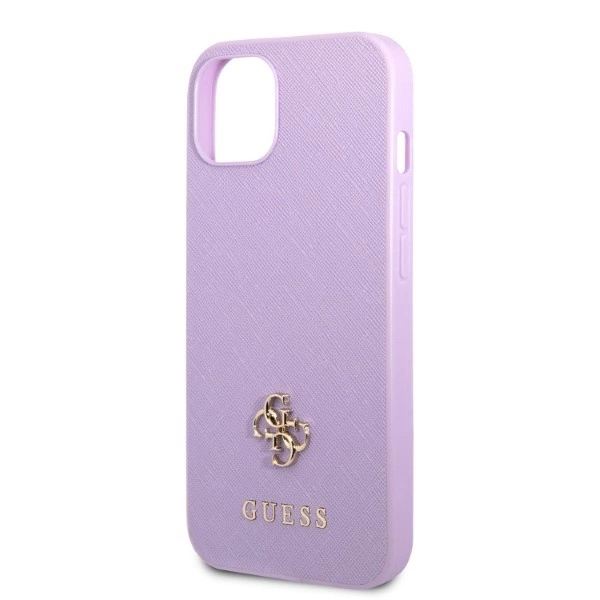 Guess GUHCP13MPS4MU iPhone 13 6.1" purple/purple hardcase Saffiano 4G Small Metal Logoeng