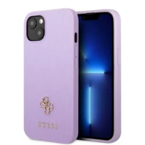 Guess GUHCP13SPS4MU iPhone 13 mini 5.4" purple/purple hardcase Saffiano 4G Small Metal Logoeng