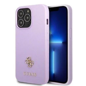 Guess GUHCP13XPS4MU iPhone 13 Pro Max 6.7" purple/purple hardcase Saffiano 4G Small Metal Logoeng