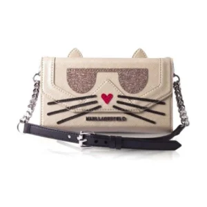 Karl Lagerfeld Choupette Koctail Clutch Case for iPhone 7 / 8 / SE 2020 / SE 2022 - Pinkeng