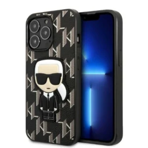 Karl Lagerfeld KLHCP13LPMNIKBK iPhone 13 Pro / 13 6.1" hardcase black/black Monogram Ikonik Patcheng