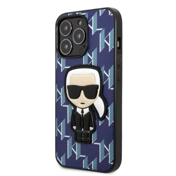 Karl Lagerfeld KLHCP13LPMNIKBL iPhone 13 Pro / 13 6.1" hardcase blue/blue Monogram Ikonik Patcheng