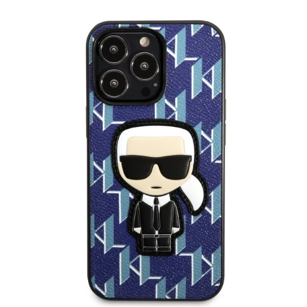 Karl Lagerfeld KLHCP13LPMNIKBL iPhone 13 Pro / 13 6.1" hardcase blue/blue Monogram Ikonik Patcheng