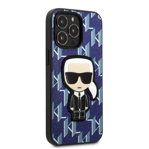 Karl Lagerfeld KLHCP13LPMNIKBL iPhone 13 Pro / 13 6.1" hardcase blue/blue Monogram Ikonik Patcheng