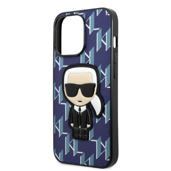 Karl Lagerfeld KLHCP13LPMNIKBL iPhone 13 Pro / 13 6.1" hardcase blue/blue Monogram Ikonik Patcheng