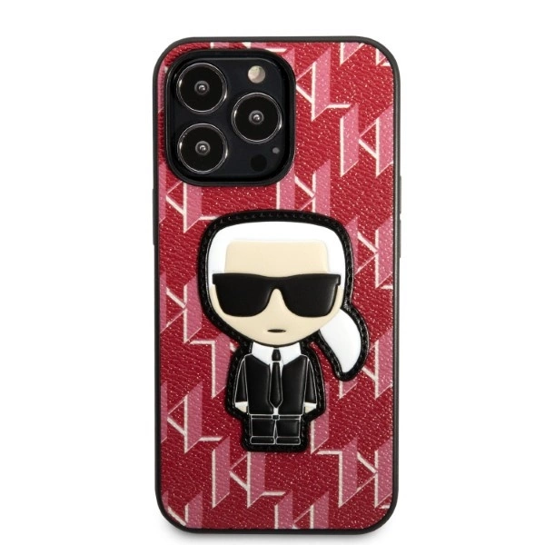 Karl Lagerfeld KLHCP13LPMNIKPI iPhone 13 Pro / 13 6.1" hardcase red/red Monogram Ikonik Patcheng