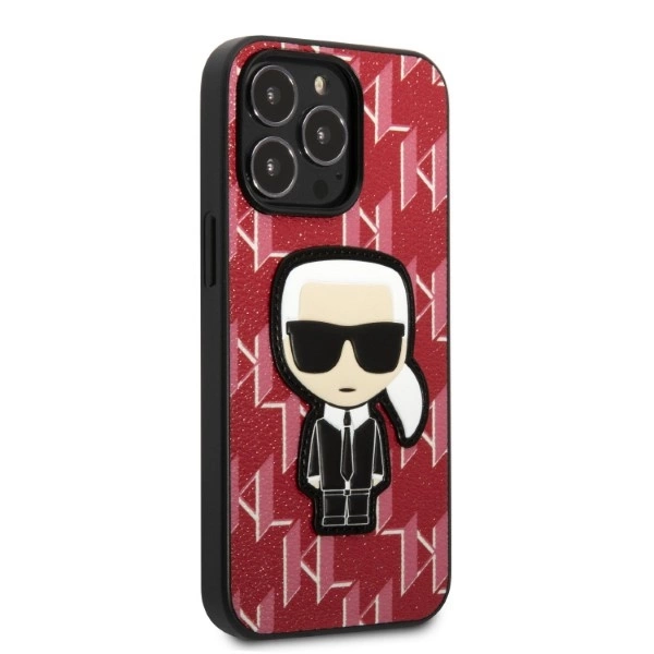Karl Lagerfeld KLHCP13LPMNIKPI iPhone 13 Pro / 13 6.1" hardcase red/red Monogram Ikonik Patcheng