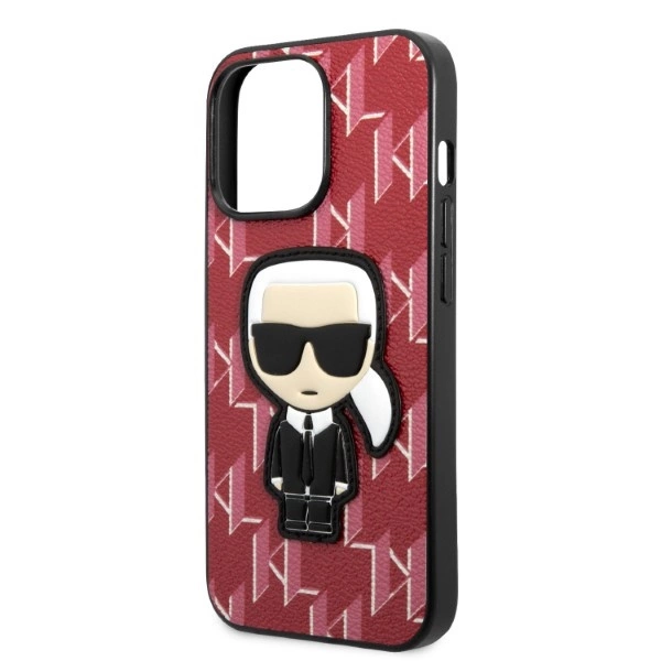 Karl Lagerfeld KLHCP13LPMNIKPI iPhone 13 Pro / 13 6.1" hardcase red/red Monogram Ikonik Patcheng
