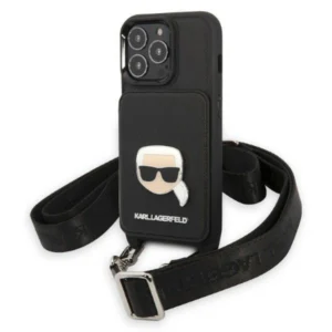 Karl Lagerfeld KLHCP13LSAKHPK iPhone 13 Pro / 13 6.1" Hardcase Saffiano Metal Karl Headeng