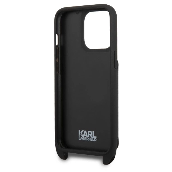 Karl Lagerfeld KLHCP13LSAKHPK iPhone 13 Pro / 13 6.1" Hardcase Saffiano Metal Karl Headeng