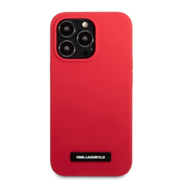 Karl Lagerfeld KLHCP13LSLMP1R iPhone 13 Pro / 13 6.1" hardcase red/red Silicone Plaqueeng