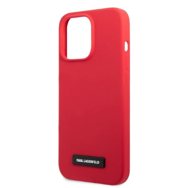 Karl Lagerfeld KLHCP13LSLMP1R iPhone 13 Pro / 13 6.1" hardcase red/red Silicone Plaqueeng