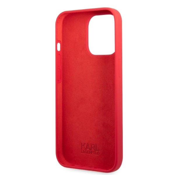 Karl Lagerfeld KLHCP13LSLMP1R iPhone 13 Pro / 13 6.1" hardcase red/red Silicone Plaqueeng