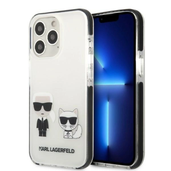 Karl Lagerfeld KLHCP13LTPEKCW iPhone 13 Pro / 13 6.1" hardcase white/white Karl&Choupetteeng