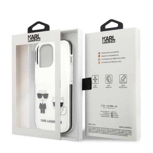 Karl Lagerfeld KLHCP13LTPEKCW iPhone 13 Pro / 13 6.1" hardcase white/white Karl&Choupetteeng