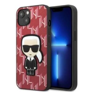 Karl Lagerfeld KLHCP13MPMNIKPI iPhone 13 6.1" hardcase red/red Monogram Ikonik Patcheng