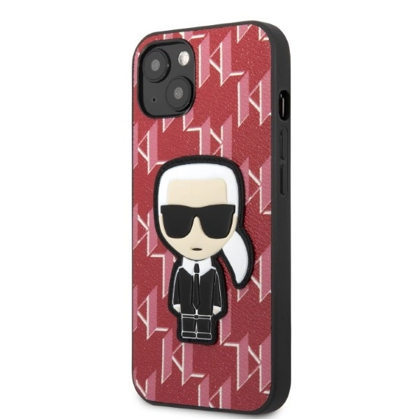 Karl Lagerfeld KLHCP13MPMNIKPI iPhone 13 6.1" hardcase red/red Monogram Ikonik Patcheng
