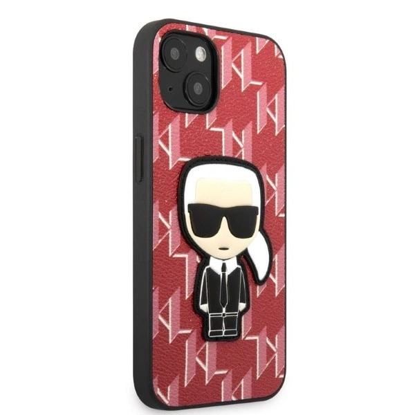 Karl Lagerfeld KLHCP13MPMNIKPI iPhone 13 6.1" hardcase red/red Monogram Ikonik Patcheng