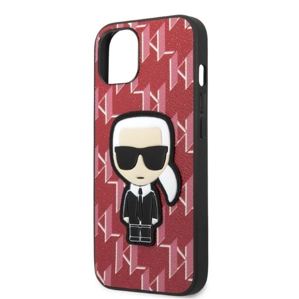 Karl Lagerfeld KLHCP13MPMNIKPI iPhone 13 6.1" hardcase red/red Monogram Ikonik Patcheng