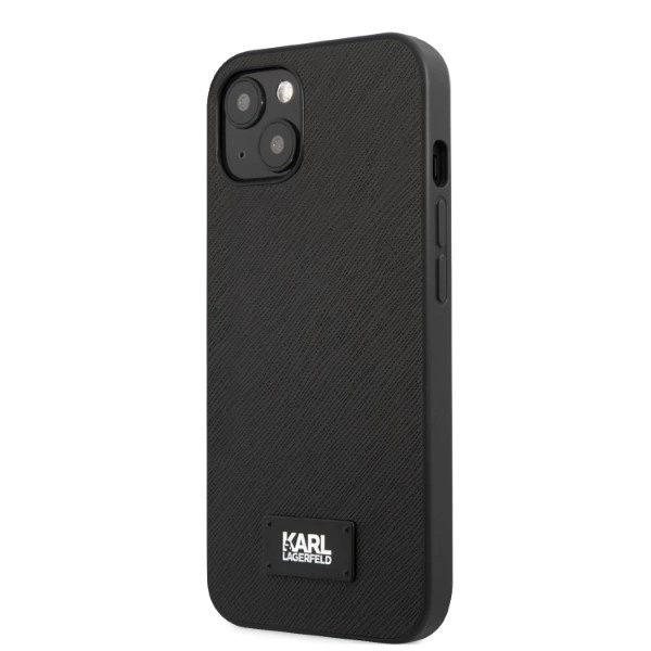 Karl Lagerfeld KLHCP13MSFMP2K iPhone 13 6.1" hardcase black/black Saffiano Plaqueeng