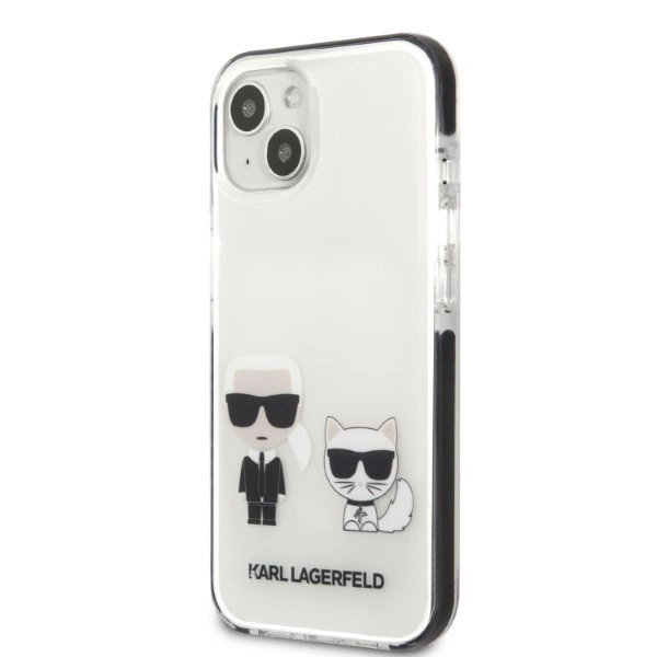 Karl Lagerfeld KLHCP13STPEKCW iPhone 13 mini 5.4" hardcase white/white Karl&Choupetteeng