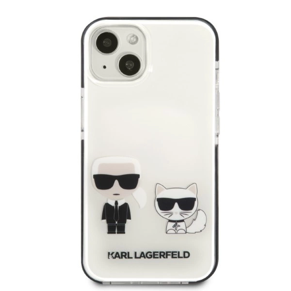 Karl Lagerfeld KLHCP13STPEKCW iPhone 13 mini 5.4" hardcase white/white Karl&Choupetteeng