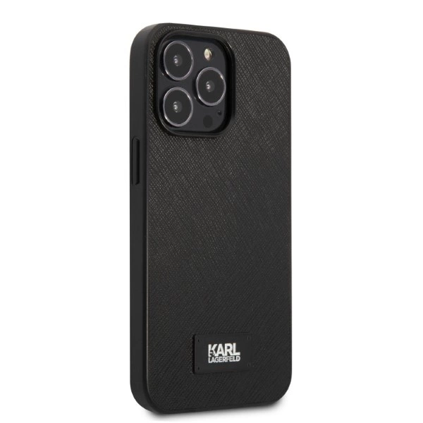 Karl Lagerfeld KLHCP13XSFMP2K iPhone 13 Pro Max 6.7" hardcase black/black Saffiano Plaqueeng