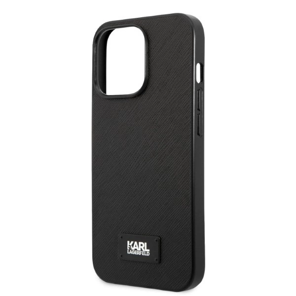 Karl Lagerfeld KLHCP13XSFMP2K iPhone 13 Pro Max 6.7" hardcase black/black Saffiano Plaqueeng