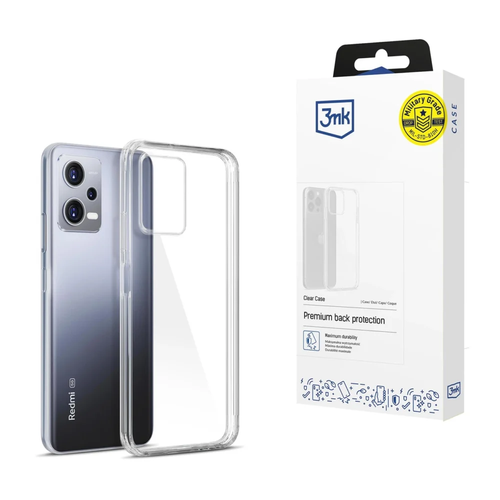 Case for Xiaomi Redmi Note 12 Pro+ silicone from the 3mk Clear Case series - transparenteng