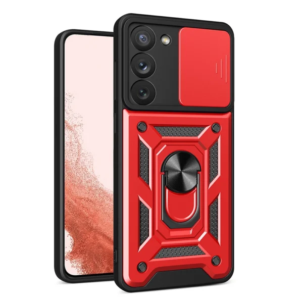 Hybrid Armor Camshield case for Samsung Galaxy S23+ armored cover with camera cover redeng