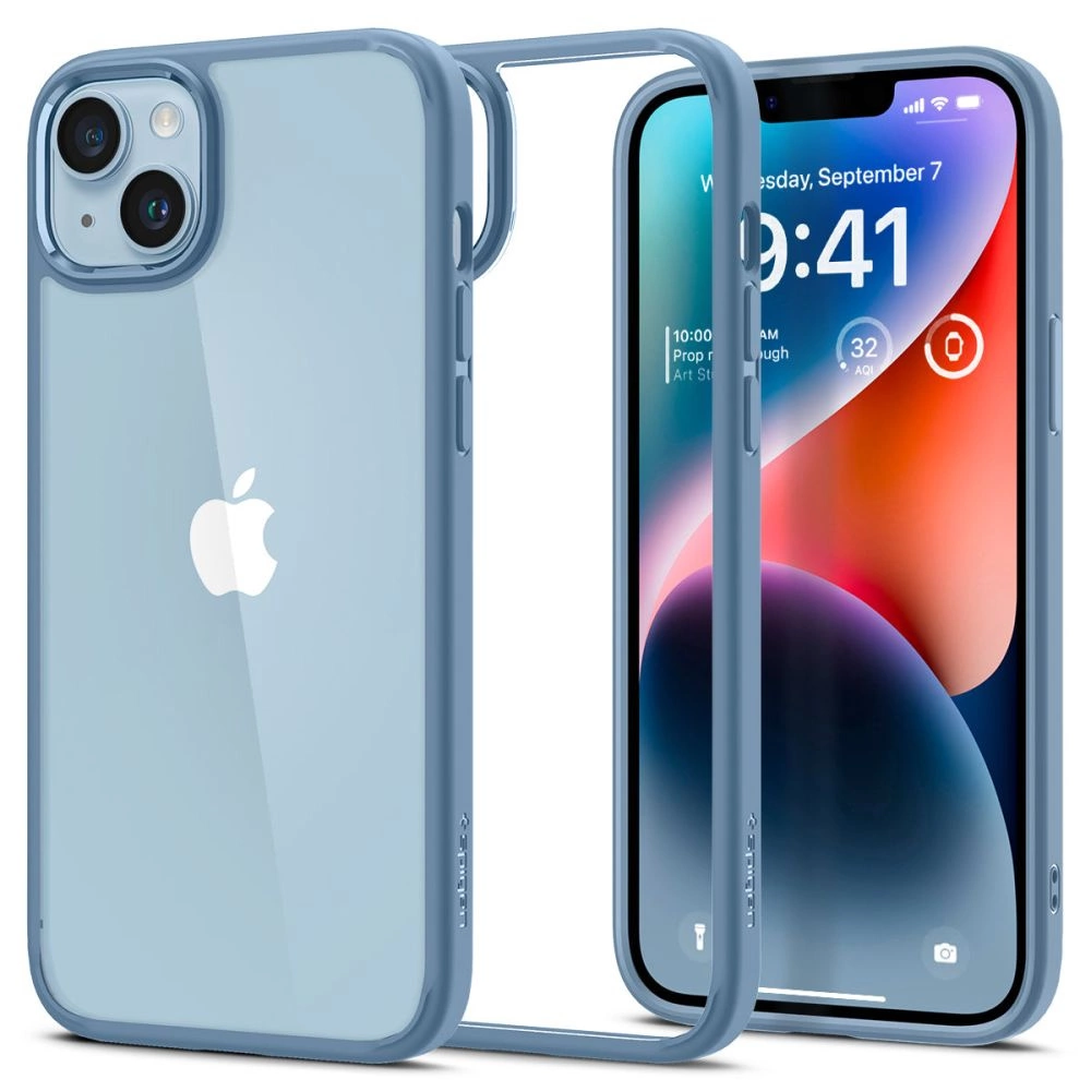 Spigen Ultra Hybrid iPhone 14 Case - Blueeng