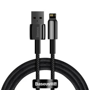 [AFTER RETURN] Baseus Tungsten USB - Lightning cable 2.4 A 1 m black (CALWJ-01)eng