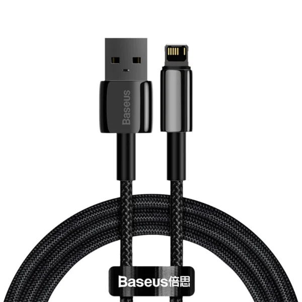 [AFTER RETURN] Baseus Tungsten USB - Lightning cable 2.4 A 1 m black (CALWJ-01)eng