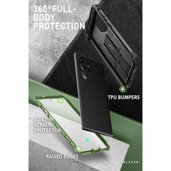 Supcase IBLSN ArmorBox Case for Samsung Galaxy S23 Ultra - Greeneng