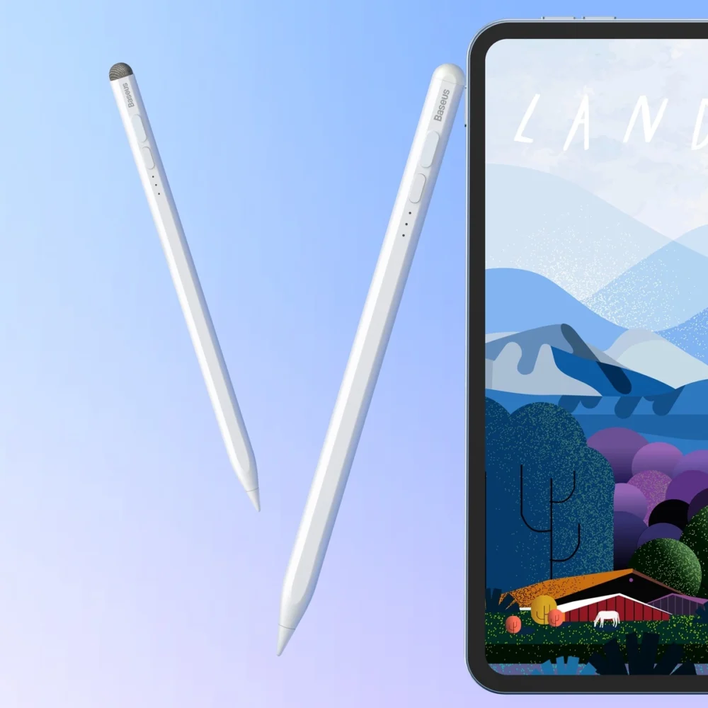 Active / Passive Stylus Pen for iPad Baseus Smooth Writing 2 SXBC060302 - Whiteeng
