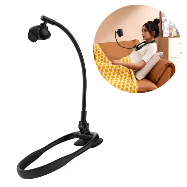 Baseus ComfortJoy Series universal neck mount, phone stand black (LUGB000001)eng
