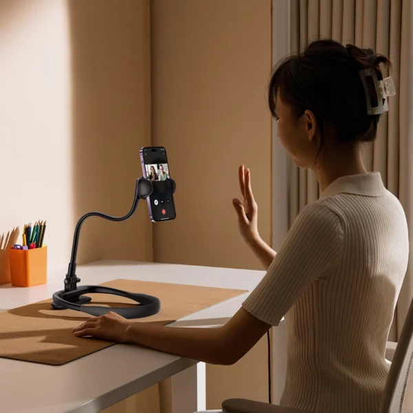 Baseus ComfortJoy Series universal neck mount, phone stand black (LUGB000001)eng