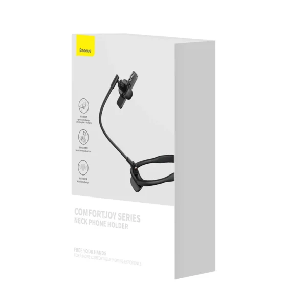 Baseus ComfortJoy Series universal neck mount, phone stand black (LUGB000001)eng