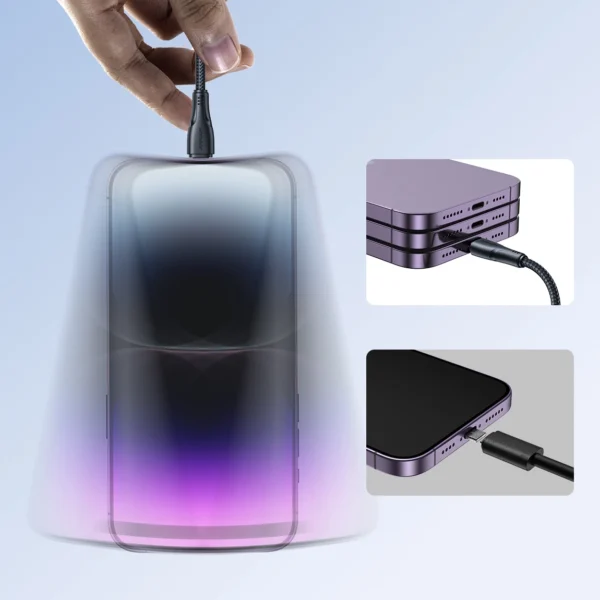 Joyroom Surpass Series A11 USB-A / Lightning 2.4A Cable 0.25 m - Blackeng