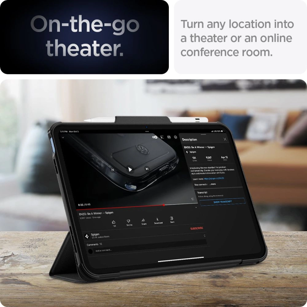 Spigen Rugged Armor Pro iPad 10.9'' 2022 Case - Blackeng