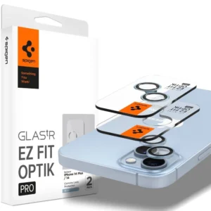 Spigen OPTIK.TR "EZ FIT" CAMERA PROTECTOR 2-PACK IPHONE 14 / 14 PLUS BLUEeng