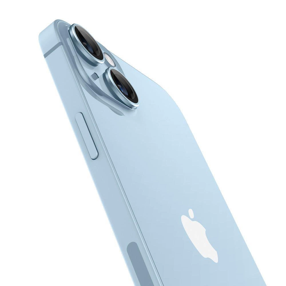 Spigen OPTIK.TR "EZ FIT" CAMERA PROTECTOR 2-PACK IPHONE 14 / 14 PLUS BLUEeng
